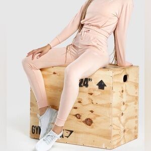 Gymshark•Pippa Training Joggers Light Pink High Rise Drawstring